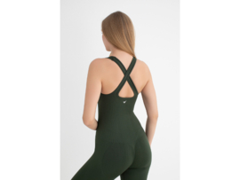 Dames Sport Jumpsuit WOOSTER® - Shape & Liftend Effect - Groen