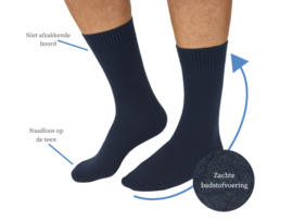 3 paar Katoenen sokken - Badstof - Naadloze sokken - Basic/Mix
