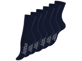 6 paar Bamboe sokken - Naadloos - Marineblauw