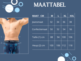 Boxershort - SQOTTON® - Scribble - Blauw