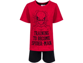 Kinderpyjama - Shortama - Spider-Man - Rood/Zwart