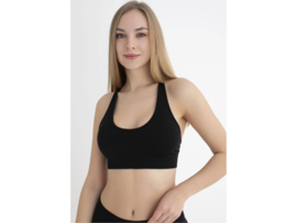 Sportbeha met gekruiste bandjes - WOOSTER® - Zwart