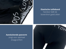 Boxershort - SQOTTON® - Basic - Zwart