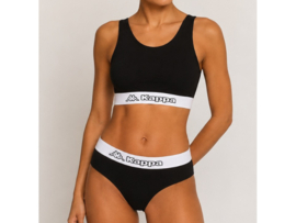2-pack Kappa Dames Ondergoedset - Top & Slip - 100% Katoen - Zwart
