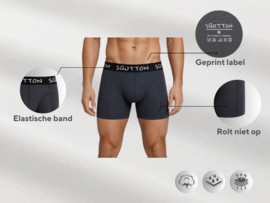SQOTTON® Katoenen boxershorts -  4-Pack - Urban Grid