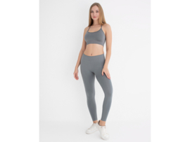 Sportbeha met spaghettibandjes en gekruiste rug – WOOSTER® - Grijs