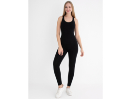 Dames Sport Jumpsuit WOOSTER® - Shape & Liftend Effect - Zwart