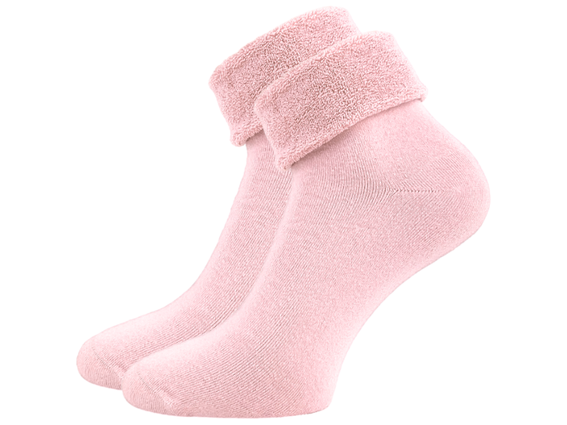 Thermo Huissok - Katoen - Naadloos - Lichtroze - One size (36-40)