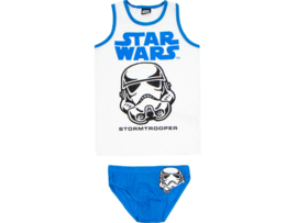 Star Wars - Stormtrooper - Jongens Ondergoedset - Wit/Blauw