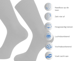 3 paar Naadloze herensokken - Zwart