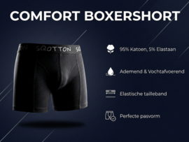 SQOTTON® Katoenen boxershorts -  4-Pack - Rebel Lines