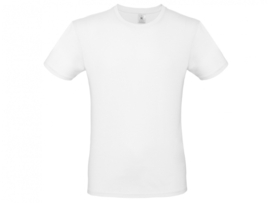 Heren American T-shirt - Ronde hals - Wit