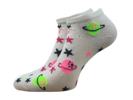 Dames sneakersok - Galaxy - Licht Roze