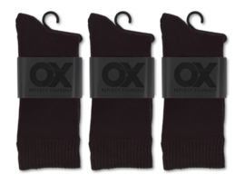 3 paar Katoenen sokken - Badstof - Naadloze sokken - Basic/Zwart