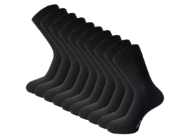 10 paar Basic Sokken - VANSENZO® - Basic - Zwart