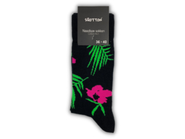 SQOTTON® - Naadloze sokken - Tropical Flower