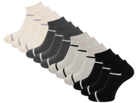 12 paar Dames sneakersokken - Classic mix