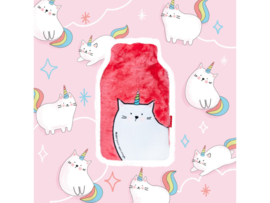 Cadeau - Warmwaterkruik - Kruik met hoes - Unicorn