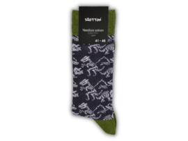 SQOTTON® - Naadloze sokken - Dino