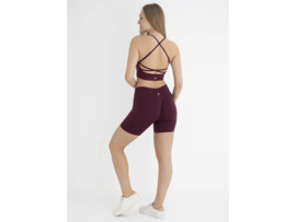 Sportbeha met spaghettibandjes en gekruiste rug – WOOSTER® - Bordeaux
