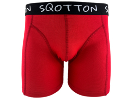 Boxershort - SQOTTON® - Basic - Rood