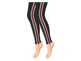 Kinderlegging - Gestreept - Zwart-Rood