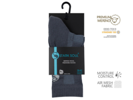 Outdoorsokken met merinowol - Unisex - Grijs