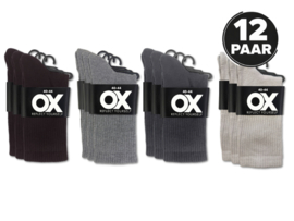 12 Paar Naadloze Sokken met Lichte Badstofzool - Basic Mix