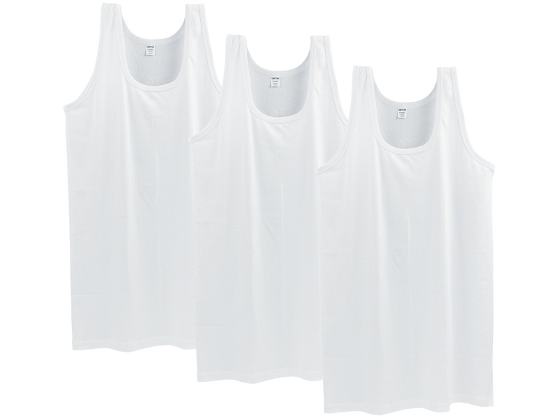 3 stuks onderhemd - SQOTTON® - King size - wit - 4XL/5XL