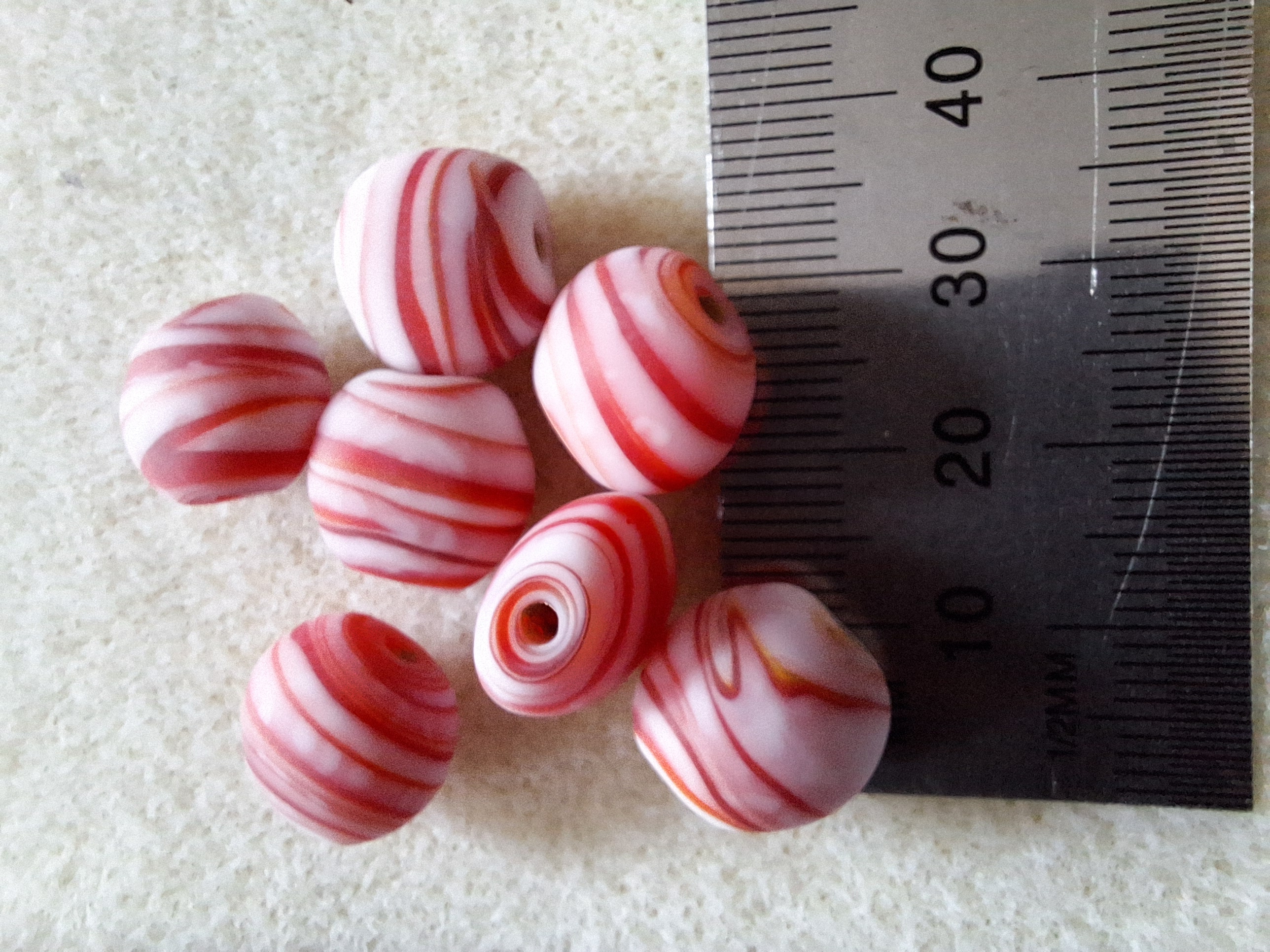 108 Rood wit gestreept klein