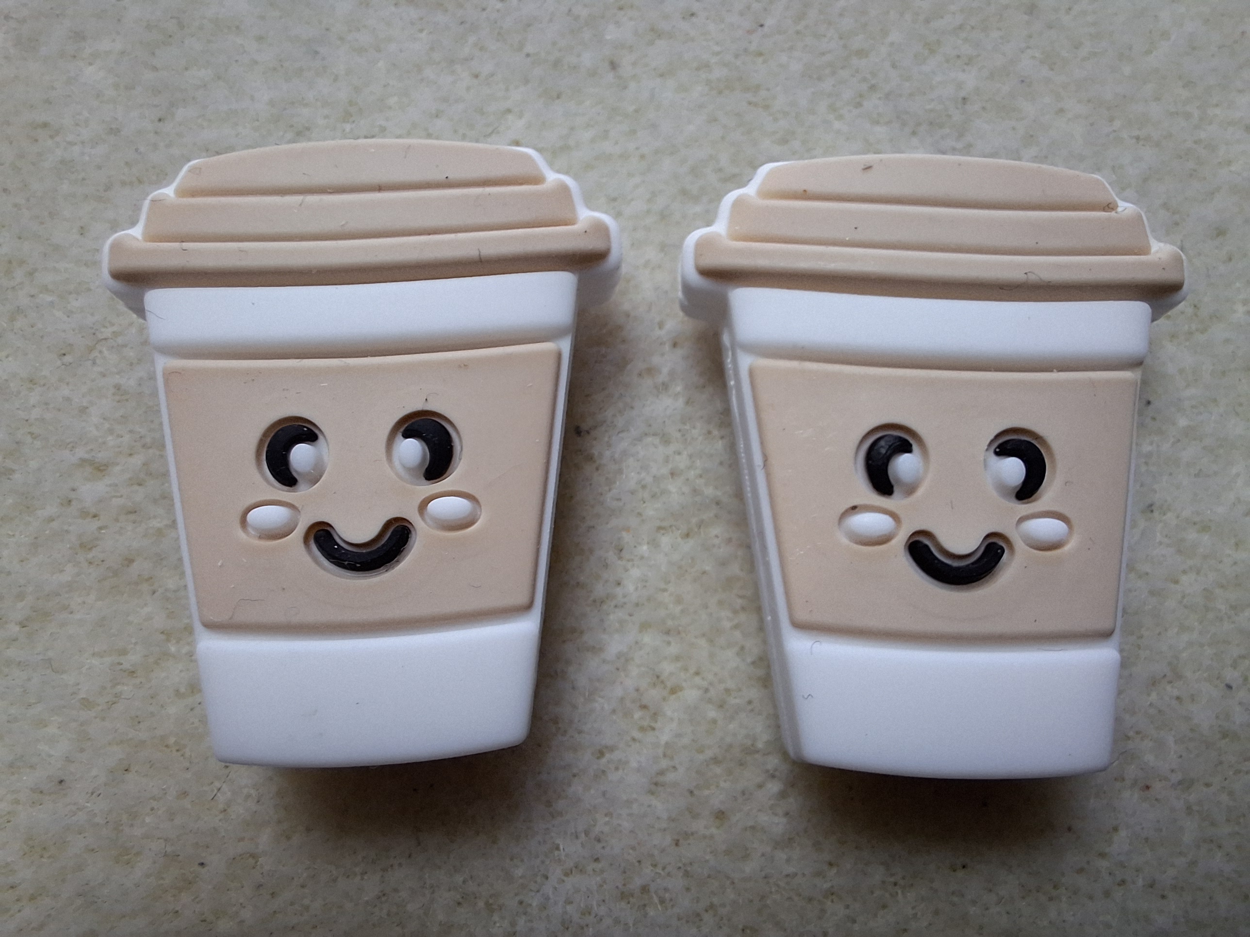 Koffie beker beige wit