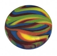 Zebra rood, geel, groen  20 mm