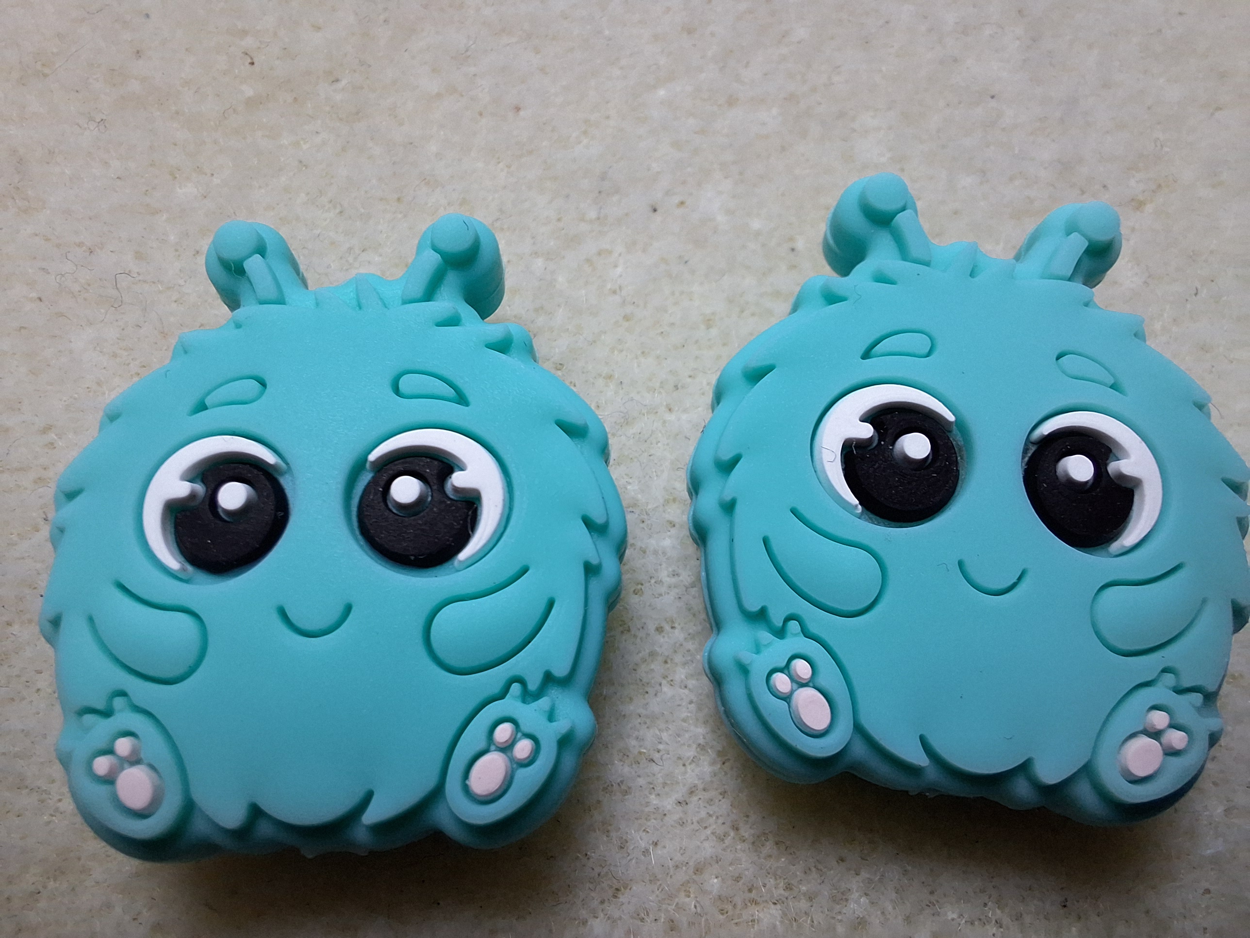 Pluizig monster mint groen