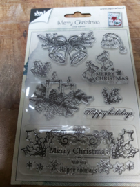 Clear stamp merry christmas