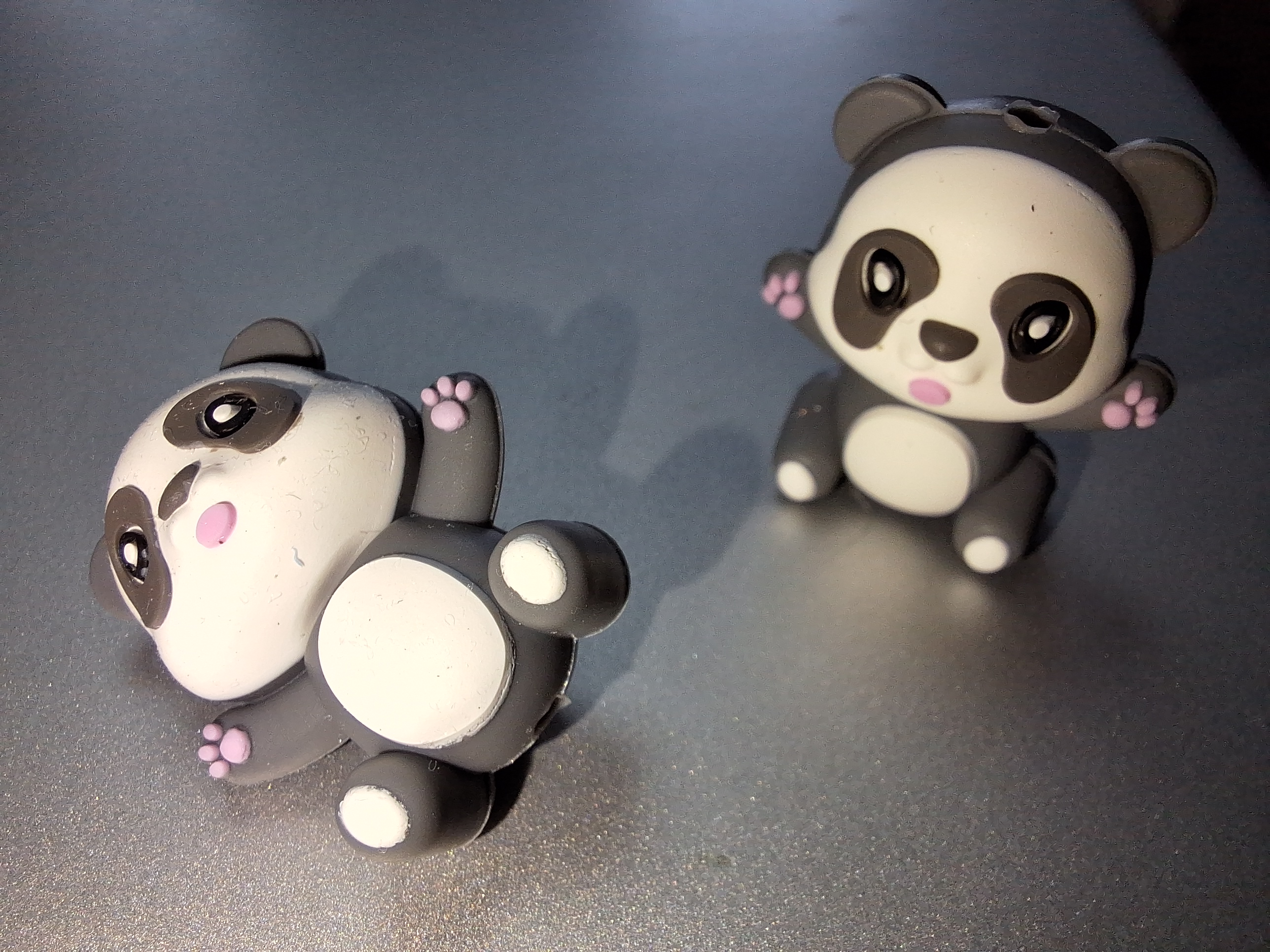 Panda grijs wit