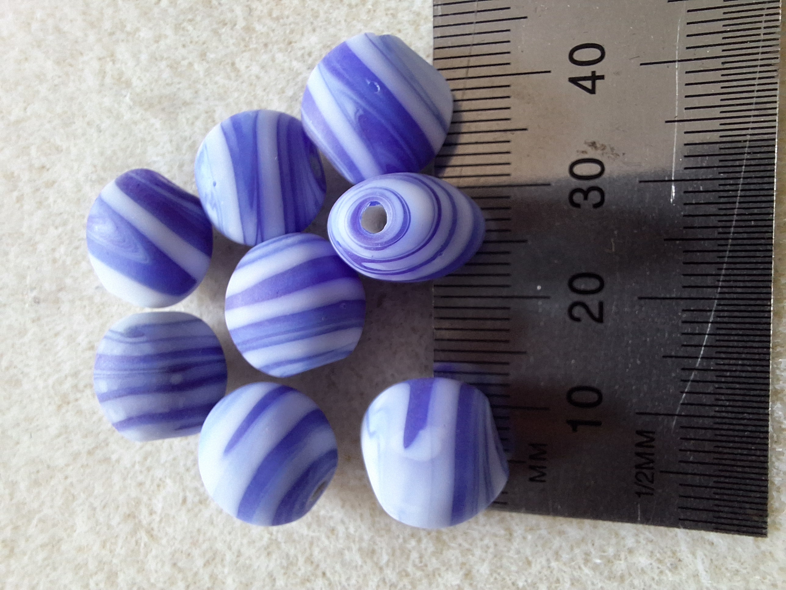 106 Blauw wit gestreept klein