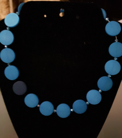 Ketting coin licht blauw