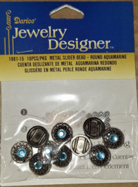 1 slider rond blauw