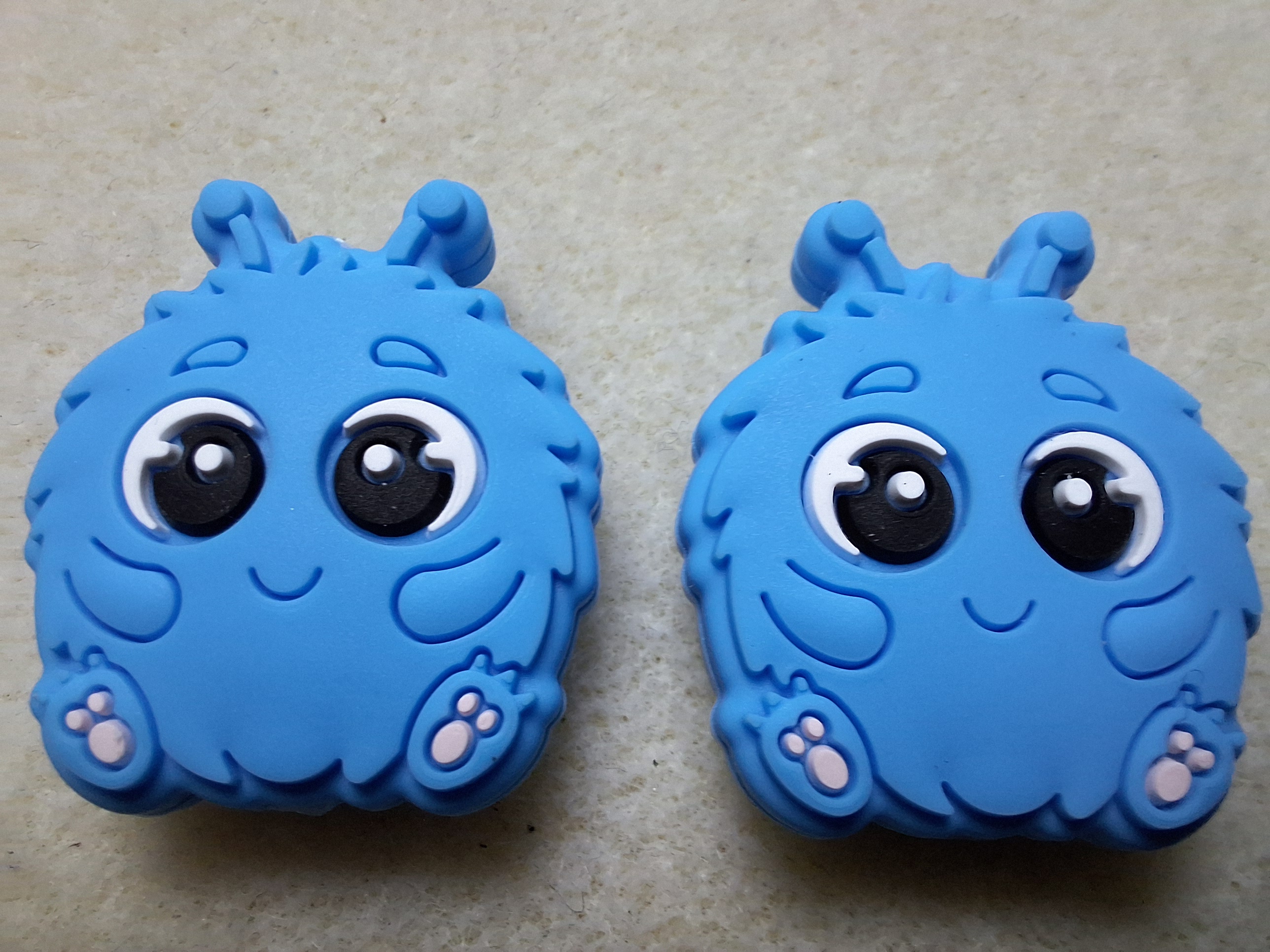 Pluizig monster Blauw