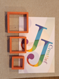 13  Vierkant groot,middle of klein  Oranje