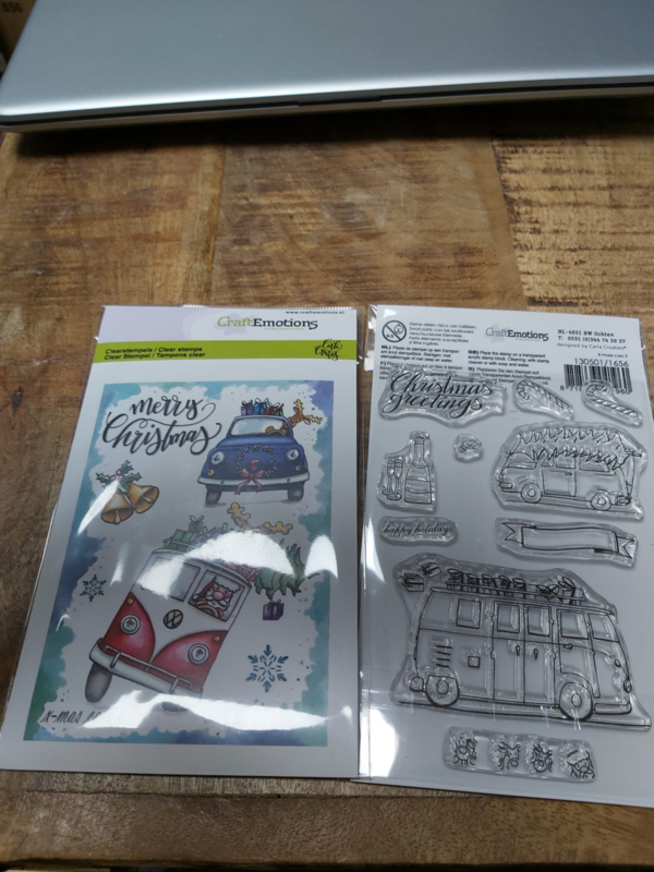 Clear stamp cars christmas