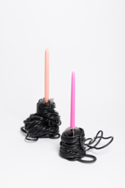 Black Spaghetti - Candle Holder - Regular