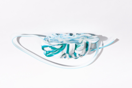 White with Ocean green stripes no. 11 / 2024