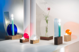 Colour tealight holder