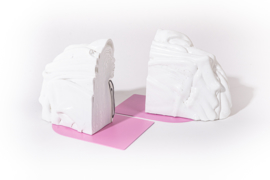 Rainbow Bookend - Marble Pink - no. 10