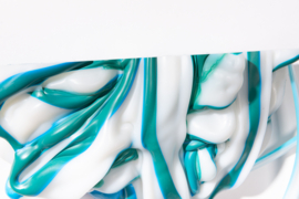 White with Ocean green stripes no. 11 / 2024