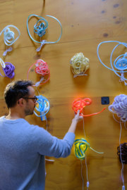 White with Red stripes