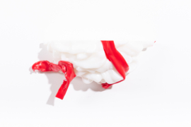 White with Red stripes no.24 / 2022