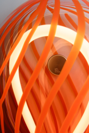 BULLA wall light - Sunset Orange with Orange stripes - filigran
