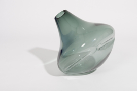 Grey Blown Glass Vase